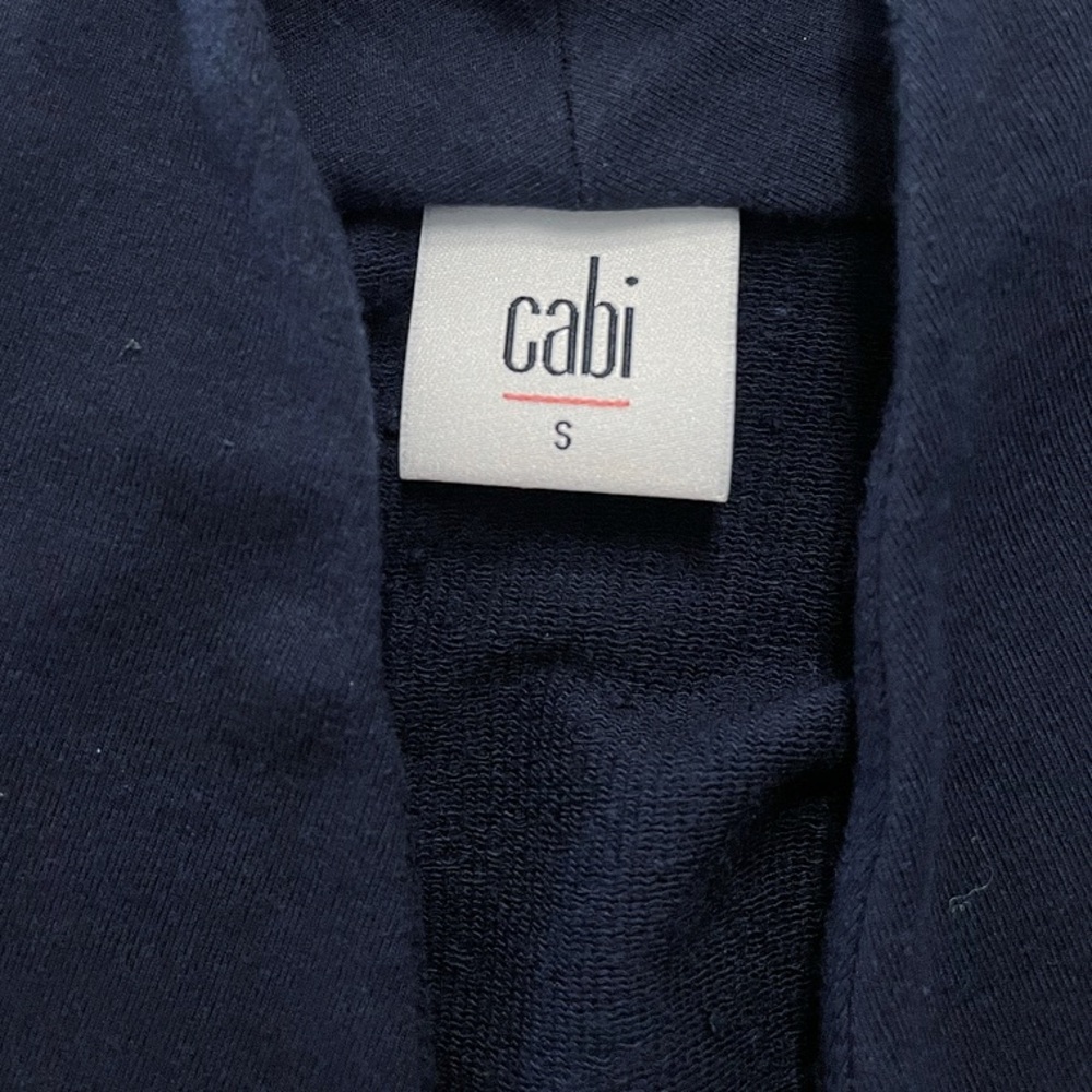 Cabi Navy Cropped Knit Open Front Blazer Jacket | Style 5153 | Small - Picture 6 of 9